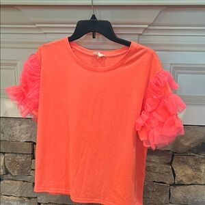 BiBi Vibrant Coral Top